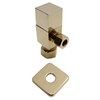 Westbrass D105QS-01 Square Handle 1/4-Turn Angle Stop 1/2" Copper x