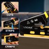 Lsoar RJ45 Crimper Pass Through RJ45 Crimp Tool Kit