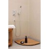 Bare Decor Dania Corner Shower Spa Mat, 24 by 24-Inch,