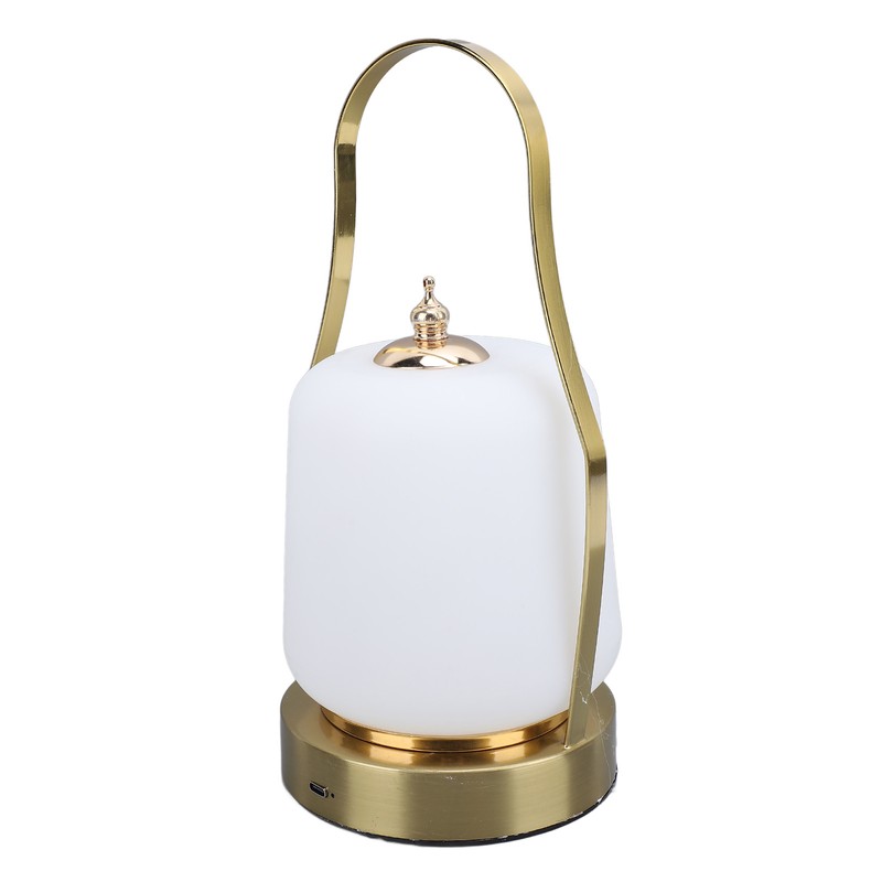 Cordless Lantern LED Retro Rechargeable Stepless Dimming 3 Lighting Modes