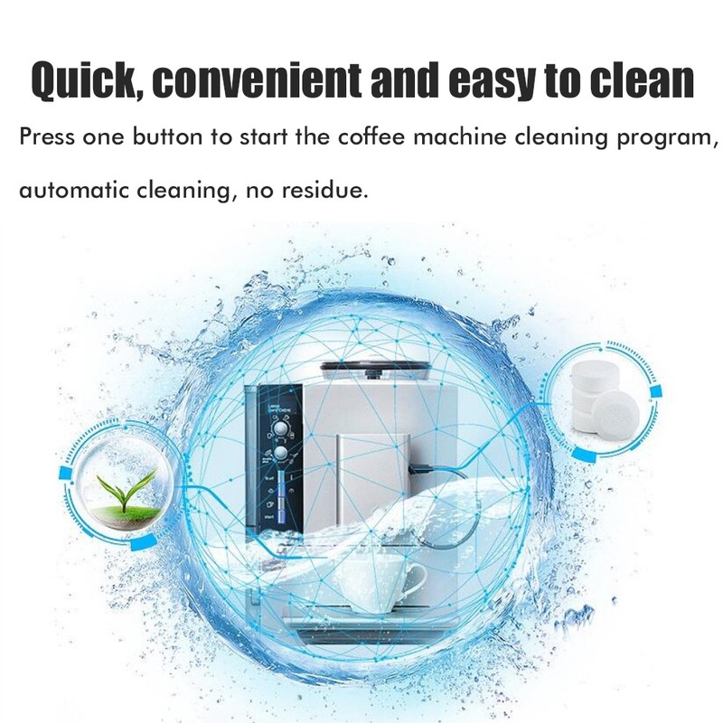 50PCS Coffee Machines Cleaner Tablets Cleaning Tablets for Automatic Coffee