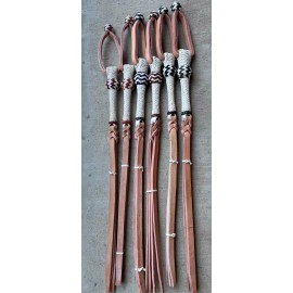 NELIDAS SOUTHERN IMPORTS CHARRO SADDLE HORSE QUIRT. CHICOTE DE CUERO PARA CABALLO, WESTERN SADDLE CUARTA - Blue