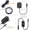 YGS-Tech LED Puck Lights, Under Cabinet Lighting Black Trim, 3000K