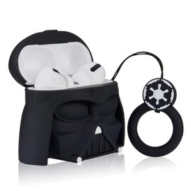 Mulafnxal for Airpod Pro 2019/Pro 2 Gen 2022 Case, Cute Cartoon Silicone Air pods Pro Cover, 3D Funny Unique Fun Cool Keychain Kits Soft Skin Cases Kids Boys Teens Men for Airpods Pro (New Black Man)