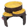 Resin Mini Stump Shape Hiding Hole Wooden Cave Artificial Aquarium