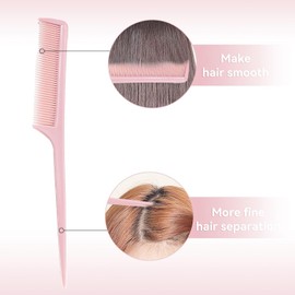 Hair Braiding Tool Kit for Kids & Adults – DIY Hair Styling Accessories for French Braids, Ponytails, Updos, and More, Includes Comb, Hair Pulling Tool, and Topsy Tail Tools