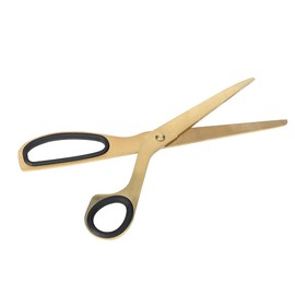 Golden Scissors, Golden Kitchen Utensils, Stainless Steel (Gold Plating), Simplified Modern, Black and Gold Stainless Steel Scissors, Home Decoration