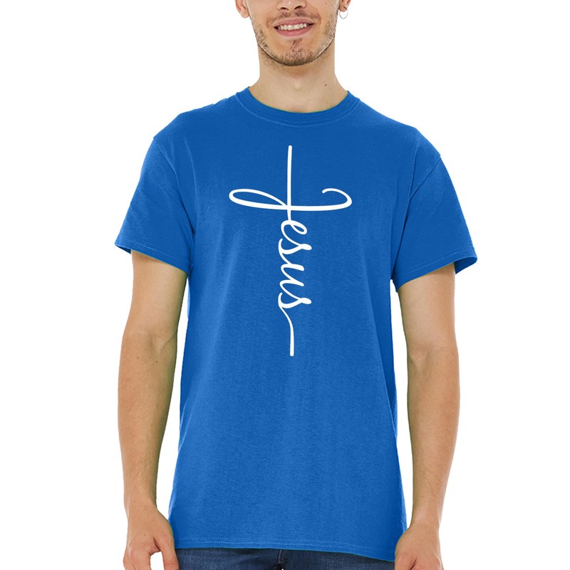 Shop4Ever Jesus Cross T-Shirt