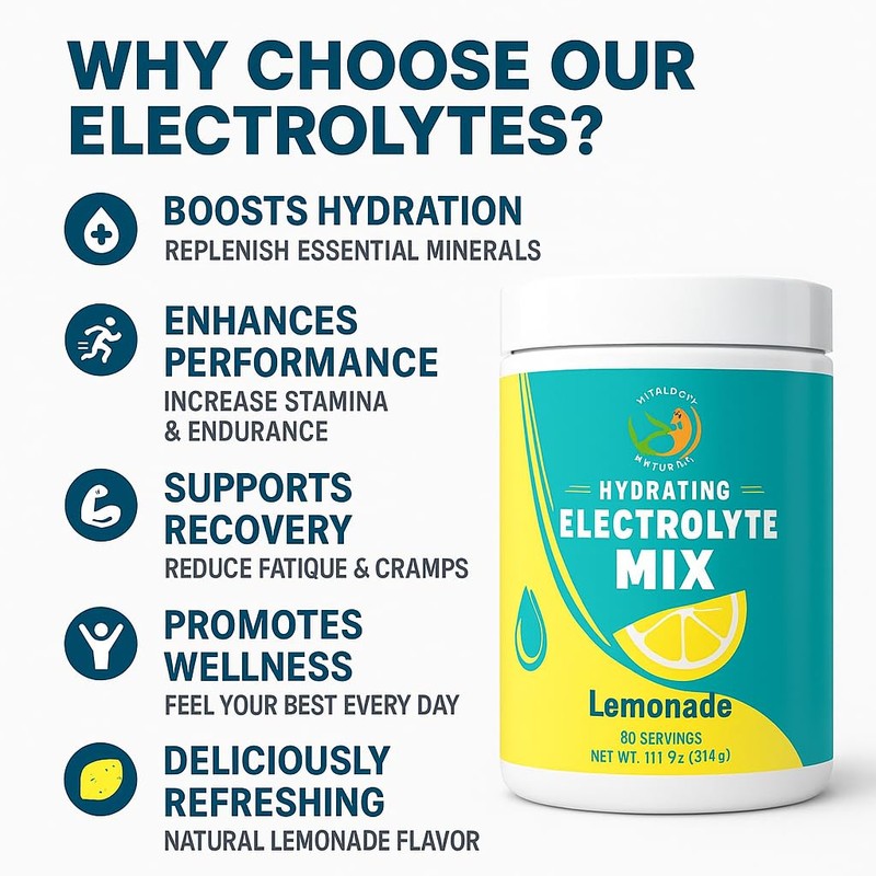 Electrolyte Powder – Zero Sugar Lemon Hydration Mix | 90