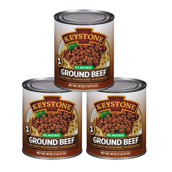 Keystone All Natural Ground Beef 28 Ounce Long Term Emergency