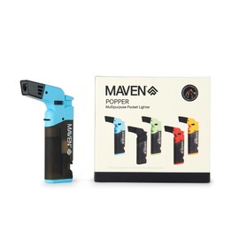 Popper Torch Lighters, 5 Pack, Refillable Butane Gas Lighters, Adjustable Jet Flame, Windproof Mini Pocket Torch for Kitchen, Candles, Cooking, Baking, BBQ, Camping, and More (Butane Not Included)