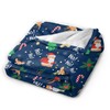 Christmas Santa Claus Throw Blanket Soft Cozy Plush Warm Fleece