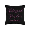 Blessed Birdie Throw Pillow