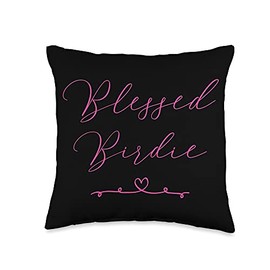 Blessed Birdie Throw Pillow