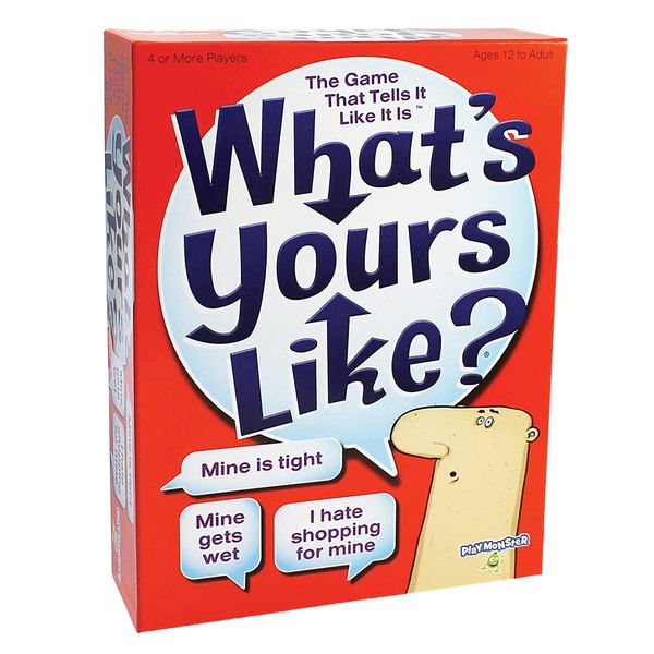 PlayMonster What's Yours Like? — Hilarious Party Card Game — Describe What Your Guess Word is Like — Ages 12+