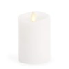 Luminara Flameless Pillar Candle, Small (4.5 inches, Unscented) Real-Flame Effect,