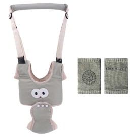 ZXTGBQ Walker for Baby, Adjustable Baby Running Harness, Toddler Foot Assistant, Breathable Standing Walking Learning Aid Walk, Baby Walking Aid for Toddlers, 6-36 Months (Grey)