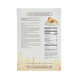 Sunrise Flour Mill USDA Organic Heritage Drop Biscuit Mix - 10.1 oz | Milled from Hard Red & White Sonora Wheats | Easier to Digest with Less Bloating | No Bleaching or Bromating | One Bowl Recipe
