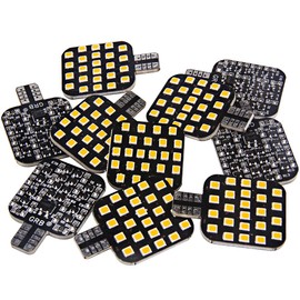 GRB Super Bright T10 921 912 168 194 LED Bulbs 12V RV Interior Lights for Trailer, Trunk, Camper, Boat, Motorhome Ceiling Dome Light (Pack of 10, Soft White(2700K Color Temperature))