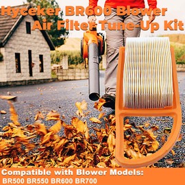 Hyceker BR600 Air Filter Tune-Up Kit for Stihl BR500 BR550 BR600 BR700 BR 500 550 600 700 Magnum Backpack Leaf Blower Service Kit Parts with Spark Plug Gas Fuel Cap Filter 4282 141 0300, 4282 007 1801