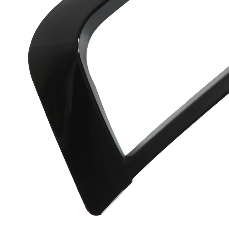 Pair Front Fog Light Lamp Eyebrow Trim Glossy Black for