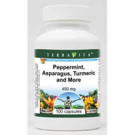 Peppermint, Asparagus, Turmeric and More - 450 mg (100 Capsules, ZIN: 518616)