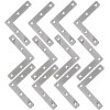 Rannb 15 Pack L Shape Flat Brackets Stainless Steel Right