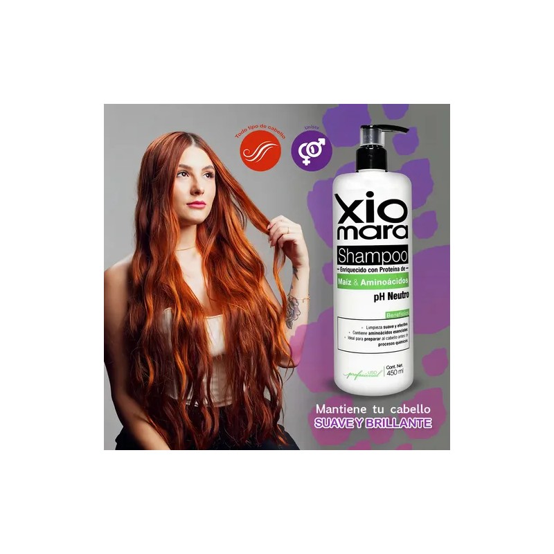 Xiomara Shampoo Proteína De Maíz Y Aminoácidos 450ml