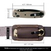 Topstache Leather Knife Sheath, Handmade Knife Holster, Horizontal Carry Leather