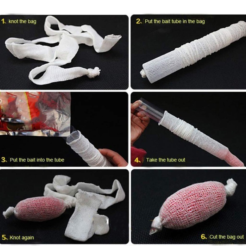 Perfeclan 5x 5M 25mm PVA Water-Soluble Fishing Net Refill Stocking
