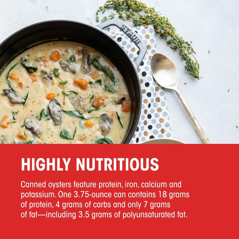 Pacific Pearl Fancy Smoked Oysters in Oil 3.75 oz. Can