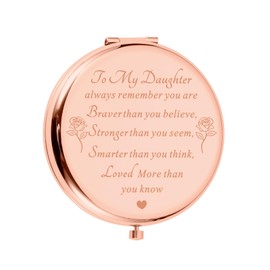 Stocking Stuffers for Teens Kids Daughter Girls for Women,Daughter Gift from Mom Dad,Birthday Gifts for Girls Daughter Graduation Wedding Anniversary Valentines Gifts for Kids Compact Makeup Mirror
