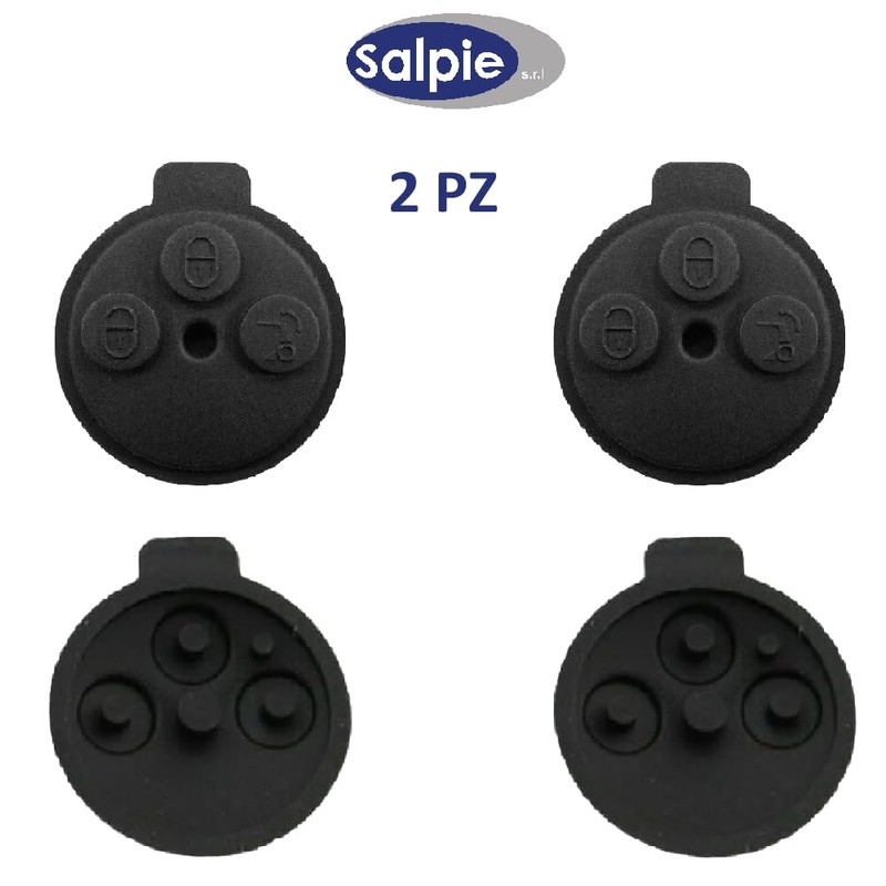 SALPIE 2 Pieces Replacement Buttons Remote Control Rubber Shell 3