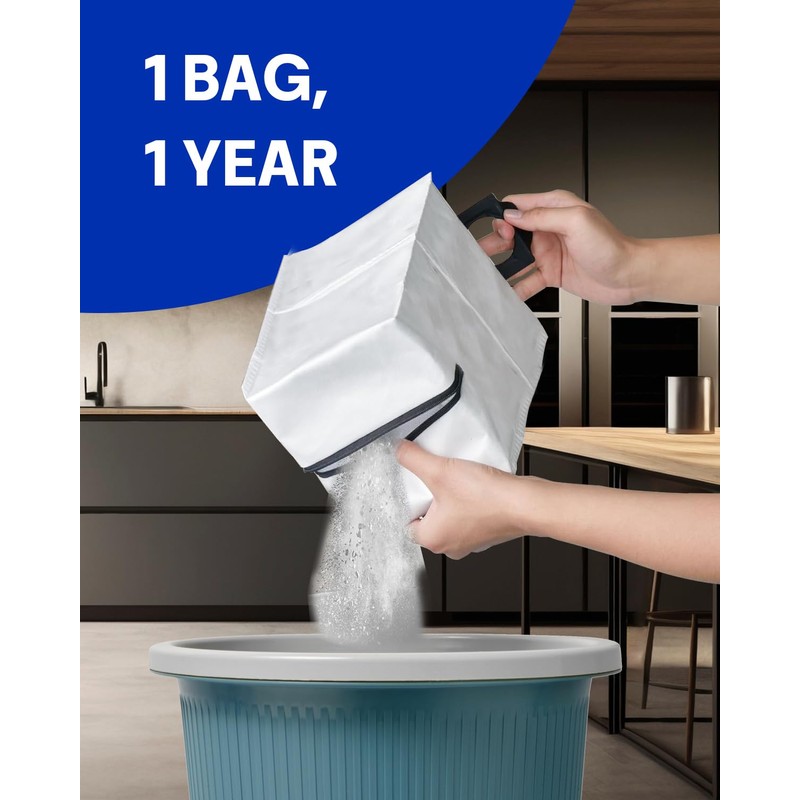 Reusable Dust Bags for Roborock Qrevo S8 MaxV Ultra, S8