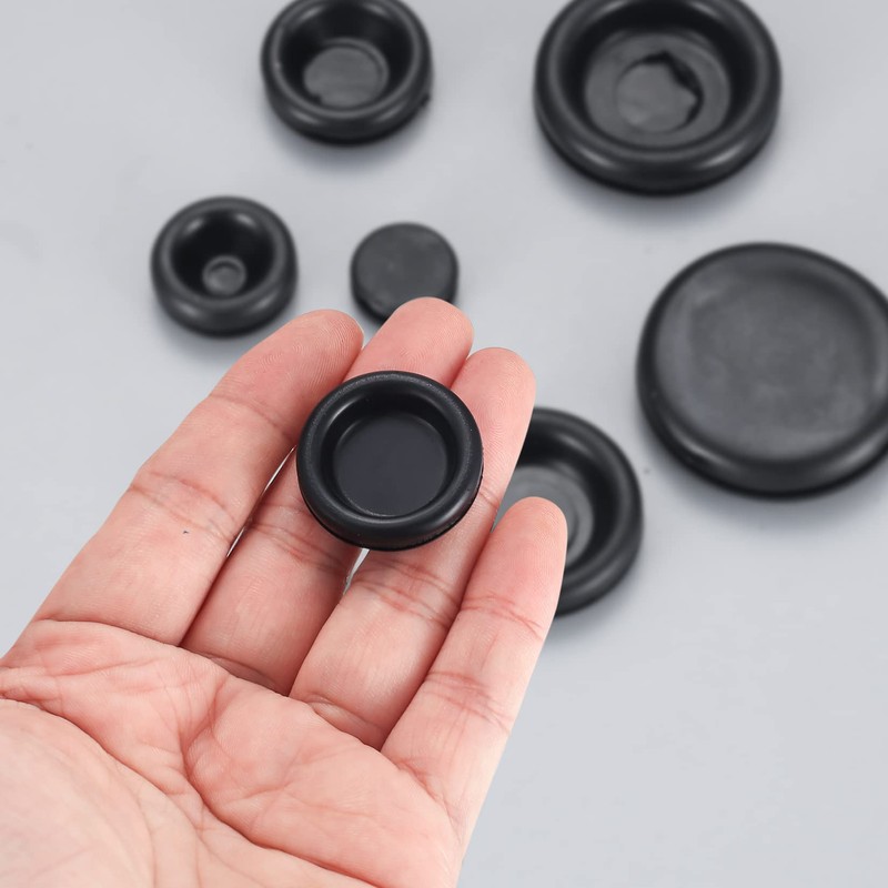 Rubber Cable Grommet, 200 Pieces Rubber Grommet Cable Gland Set,