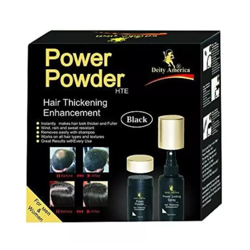 Deity America Hair Thickening Enhancement Black Color 2 Set (22g