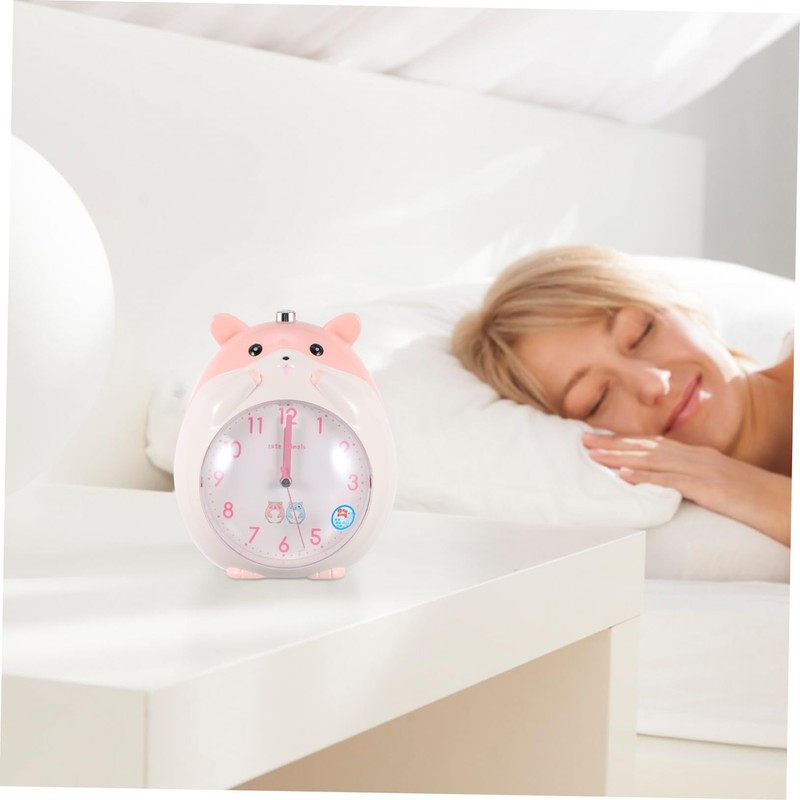 ABOOFAN Cartoon Hamster Alarm Clock Light Digital Clock for Boys