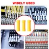 CEEYSEE 100Pcs of Yellow Insulated Butt Splice Terminal Butt Splice