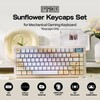 Sunflower PBT Keycaps, 133 Keys, Cherry Profile, Dye Sublimation, ISO/ANSI