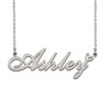 Dainty Friendship Name Necklace Silver for Girls with Heart Pendant