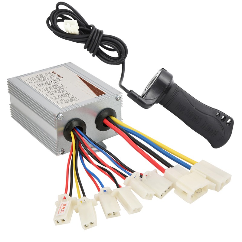 24V500W Brush Electric Bike Controller and Long Line Thumb Throttle
