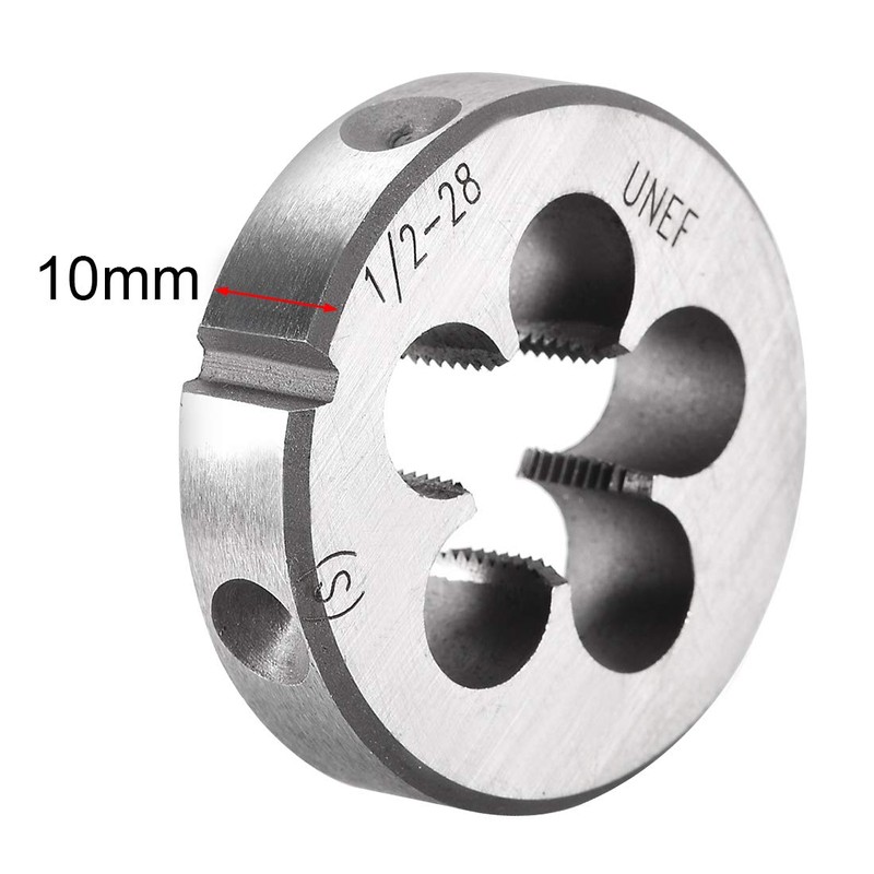 uxcell 1/2"-28 UNEF Round Die, Machine Thread Right Hand Threading