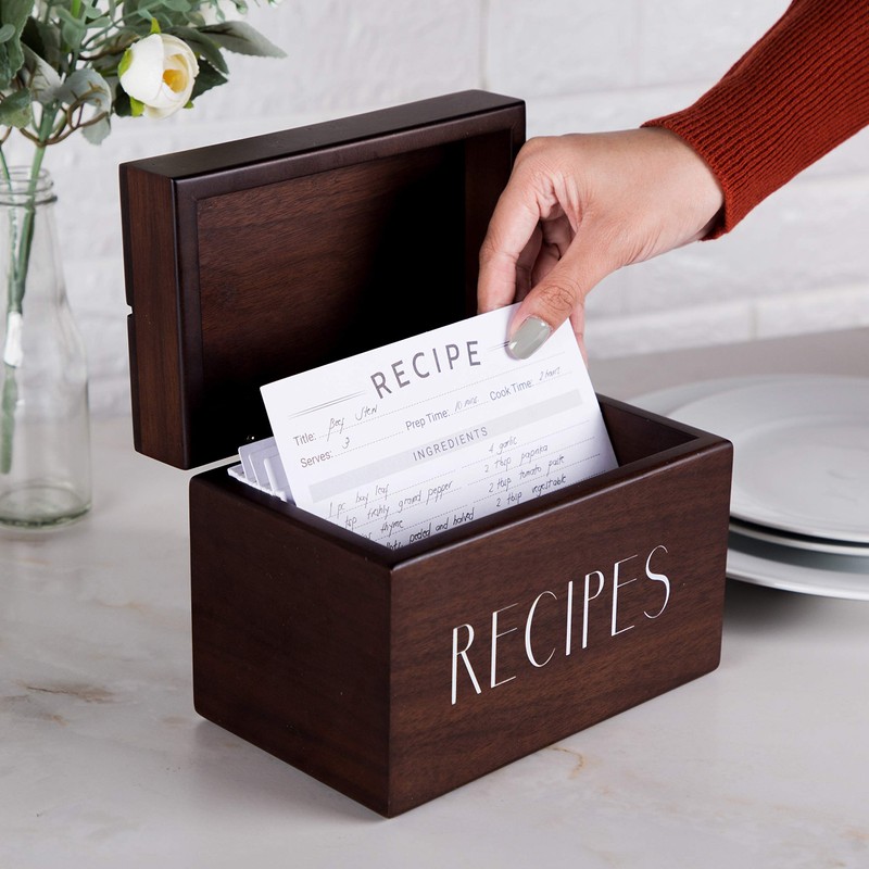 Modern Recipe Cards (Set of 60) - 4x6” Double Sided