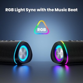 RIENOK 30W Bluetooth Speaker Wireless Portable Waterproof Speaker with 10-Hour Playtime Bluetooth 5.3 TF Card Up to 128G Speakers for Home Garden Party Camping Travel