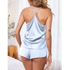 Ekouaer Pijamas sexy ropa de dormir de satén para mujer,
