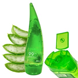 Gel Aloe Vera 99% Hidratante Anti Acne e Irritaciones Cuidado Facial Sábila Aloe Vera Puro Natural Alta Humectacion en la Piel regula Ph Esencia Gel Fresh Moisturizing 260ml