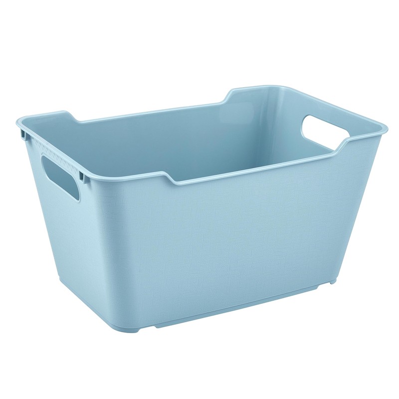 keeeper 6 Litre Textured Storage Box Lotta Nordic Blue