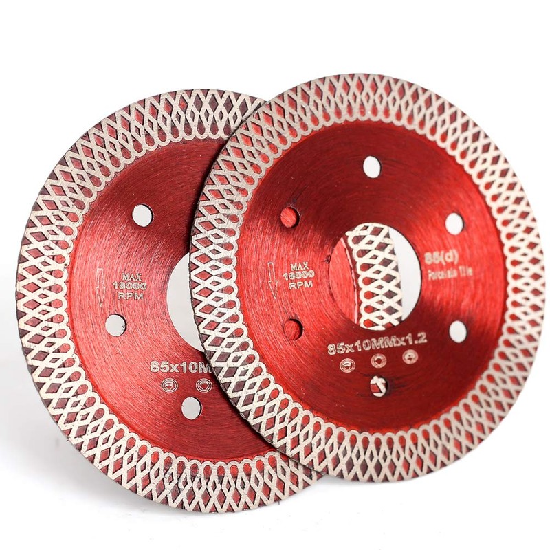 Casaverde 2 Pcs/Lot 3-3/8 Inch Diamond Porcelain Saw Blades Tile