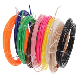 CIYODO 10pcs High Temp Abs Refill 3D Printer 1.75mm for 3D Printing Dimensional Accuracy Tough (5 Meters/roll)