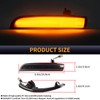 Gempro LED Side Mirror Turn Signal Light Sequential Amber Mirror